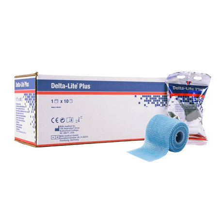 Cast Tape Delta-Lite® Plus 2 Inch X 12 Foot Fiberglass / Resin Light Blue - BeHope