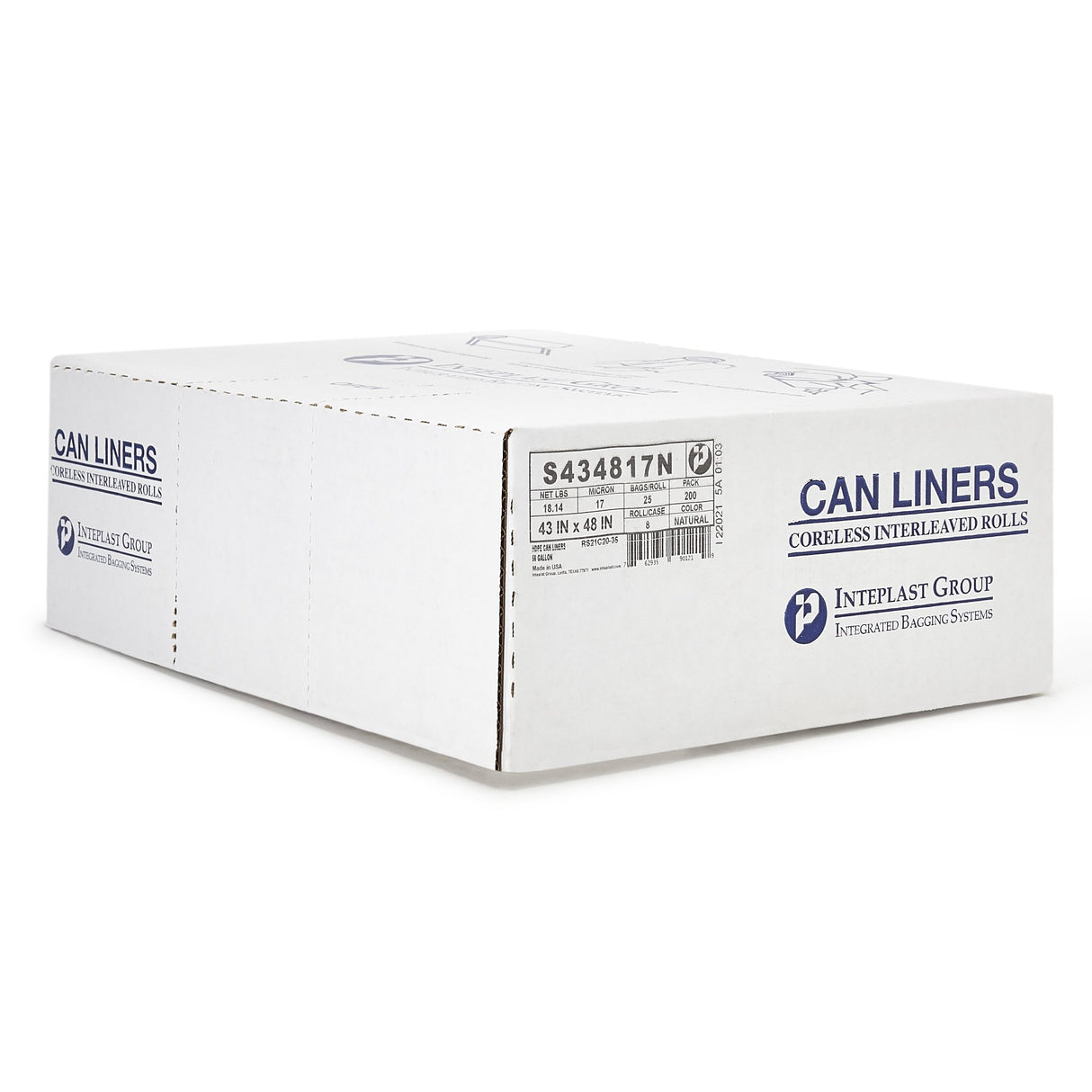 Trash Bag McKesson 56 gal. Clear HDPE 17 Mic. 43 X 48 Inch Star Seal Bottom Coreless Roll