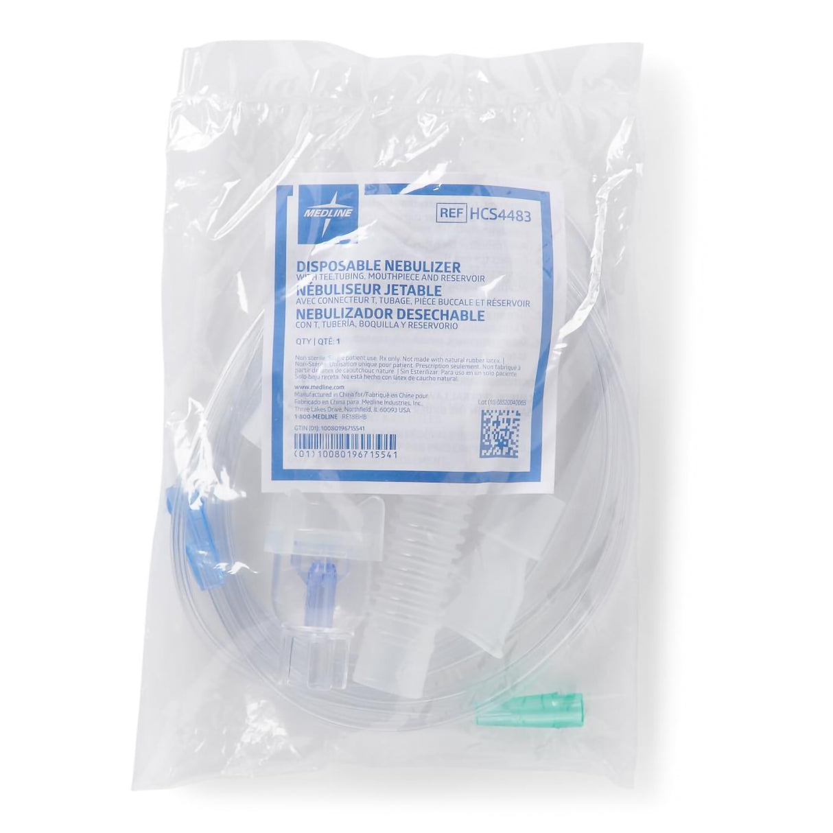 VixOne™ Handheld Nebulizer Kit Small Volume Medication Cup Adult / Pediatric Mouthpiece Delivery - BeHope