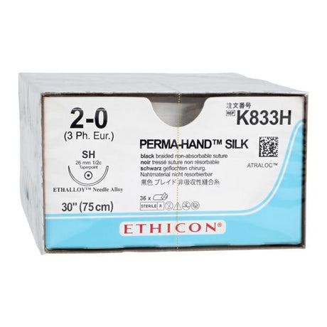 Nonabsorbable Silk Braided Surgical Suture with Taper Point Needle Perma-hand™ - BeHope