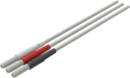 ECG Leadwire Set 40 Inch, Black, White, Red, 3 Lead, Snap Type - BeHope