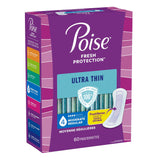 Bladder Control Pad Poise® Fresh Protection™ Ultra Thin 9.4 Inch Length Moderate Absorbency Sodium Polyacrylate Core One Size Fits Most - BeHope