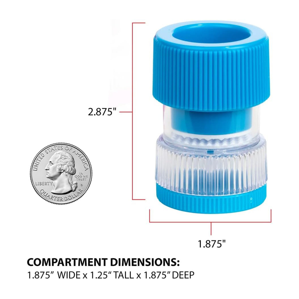 Pill Crusher Apothecary Products® Hand Operated Blue - BeHope