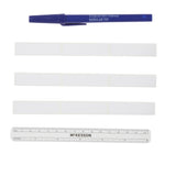 Skin Marker with Ruler and Labels McKesson Prep-Resistant Gentian Violet Ink Sterile Full Size Regular Tip - BeHope