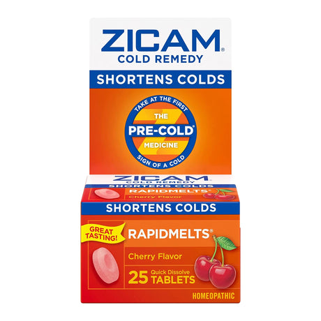 Cold and Cough Relief Zicam® 2X - 1X Strength Tablet 25 per Box - BeHope