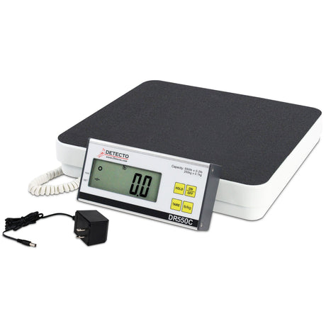 Floor Scale Detecto® LCD Display 550 lbs. / 250 kg Capacity AC Adapter / Battery Operated - BeHope