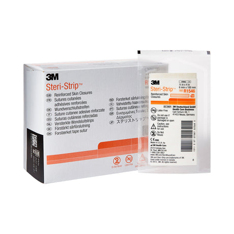 Skin Closure Strip Steri-Strip™ 1/4 X 4 Inch Nonwoven Material Reinforced Strip White - BeHope
