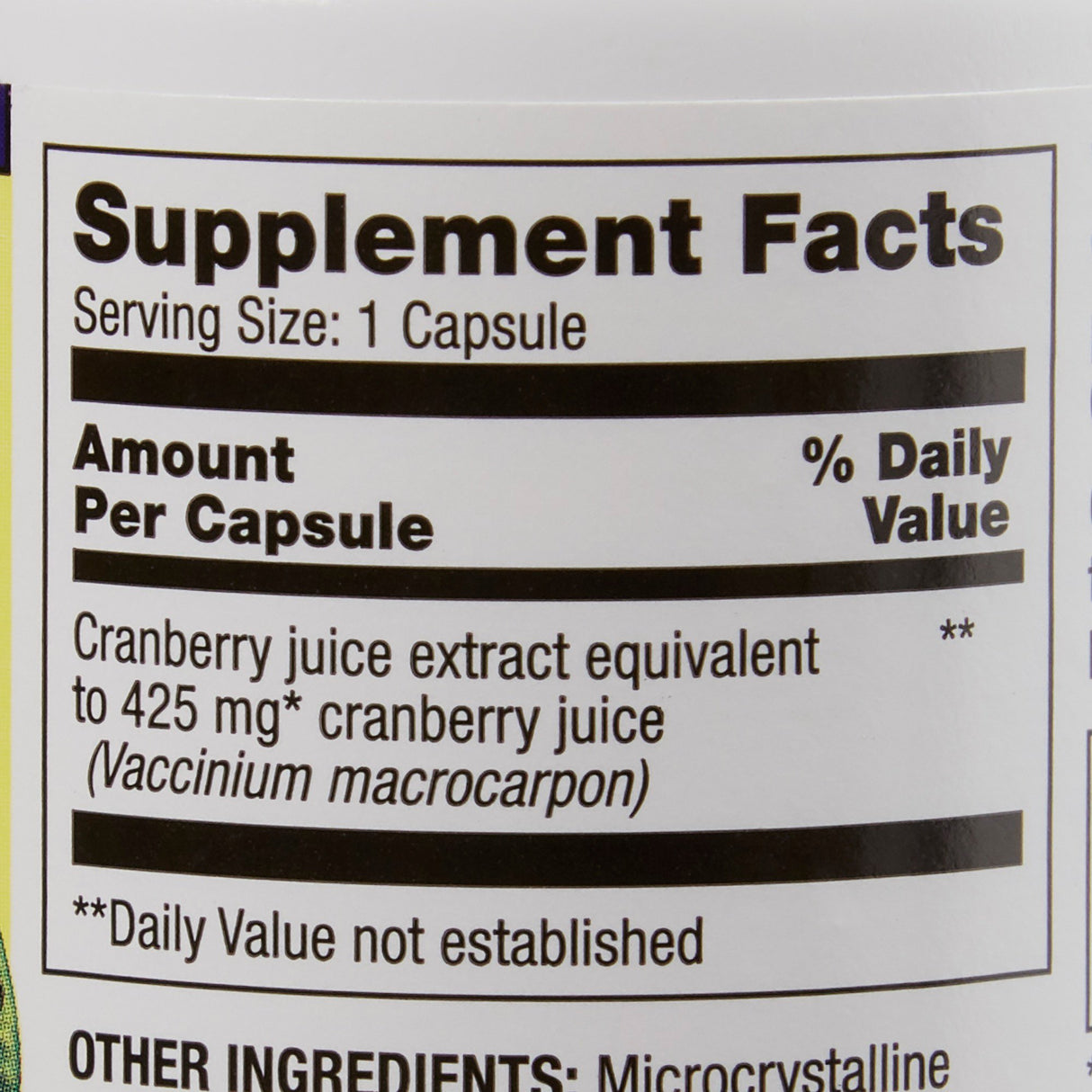 Dietary Supplement Optimum® Cranberry Powder 425 mg Strength Capsule 100 per Bottle Cranberry Flavor - BeHope