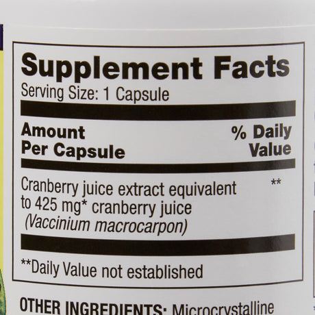 Dietary Supplement Optimum® Cranberry Powder 425 mg Strength Capsule 100 per Bottle Cranberry Flavor - BeHope
