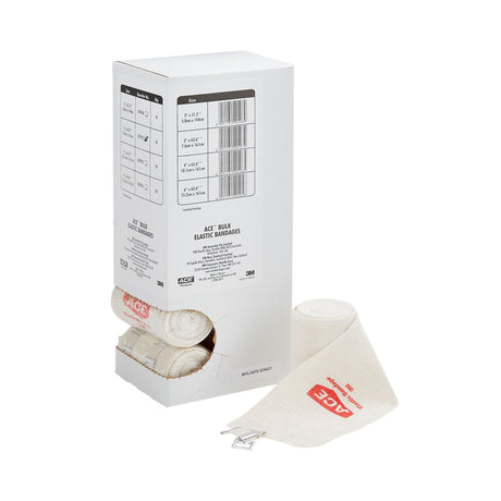 Elastic Bandage 3M™ ACE™ 3 Inch X 5 Yard Clip Detached Closure Tan NonSterile Standard Compression - BeHope