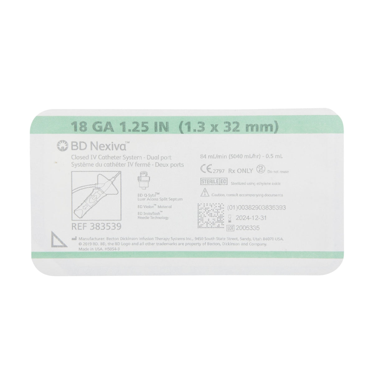 Closed IV Catheter Nexiva™ with Instaflash and Passive Needle Shielding - BeHope