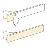 Adhesive Foam Strips Urofoam® 1 Sided, NonSterile, 0.09 X 1 X 5.75 Inch - BeHope