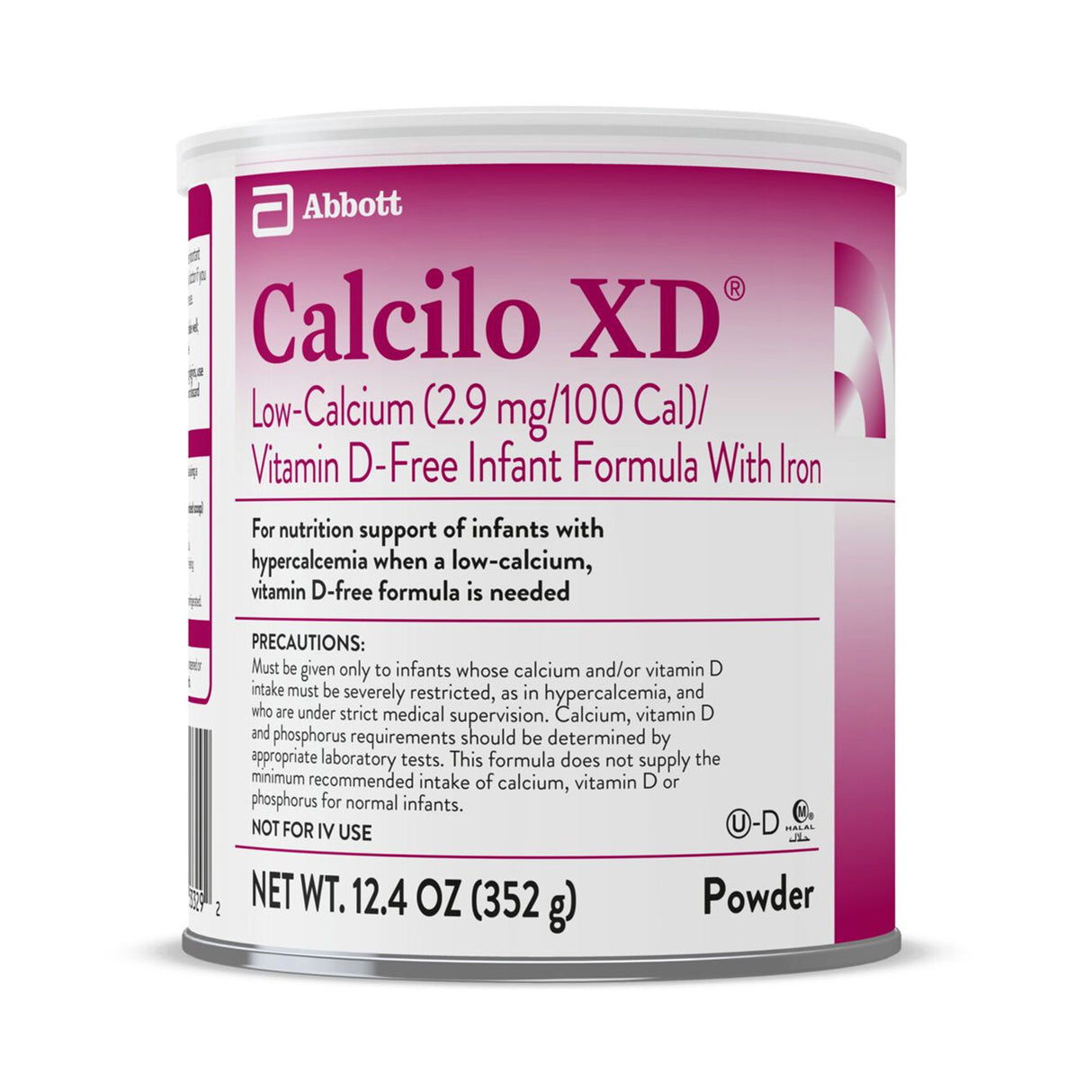 Infant Formula Calcilo XD® Unflavored 12.4 oz. Can Powder Low Calcium Hypercalcemia - BeHope
