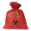 Biohazard Waste Bag Biohazard Symbol / Biohazardous Waste / Infectious Waste 60 gal. Red 55 X 60 Inch - BeHope