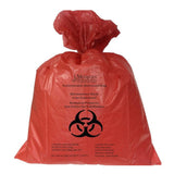 Biohazard Waste Bag Biohazard Symbol / Biohazardous Waste / Infectious Waste 60 gal. Red 55 X 60 Inch - BeHope