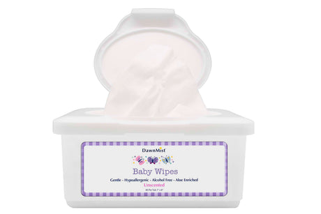 Baby Wipe Dawnmist® Soft Durable Pre moistened Alcohol Free - BeHope