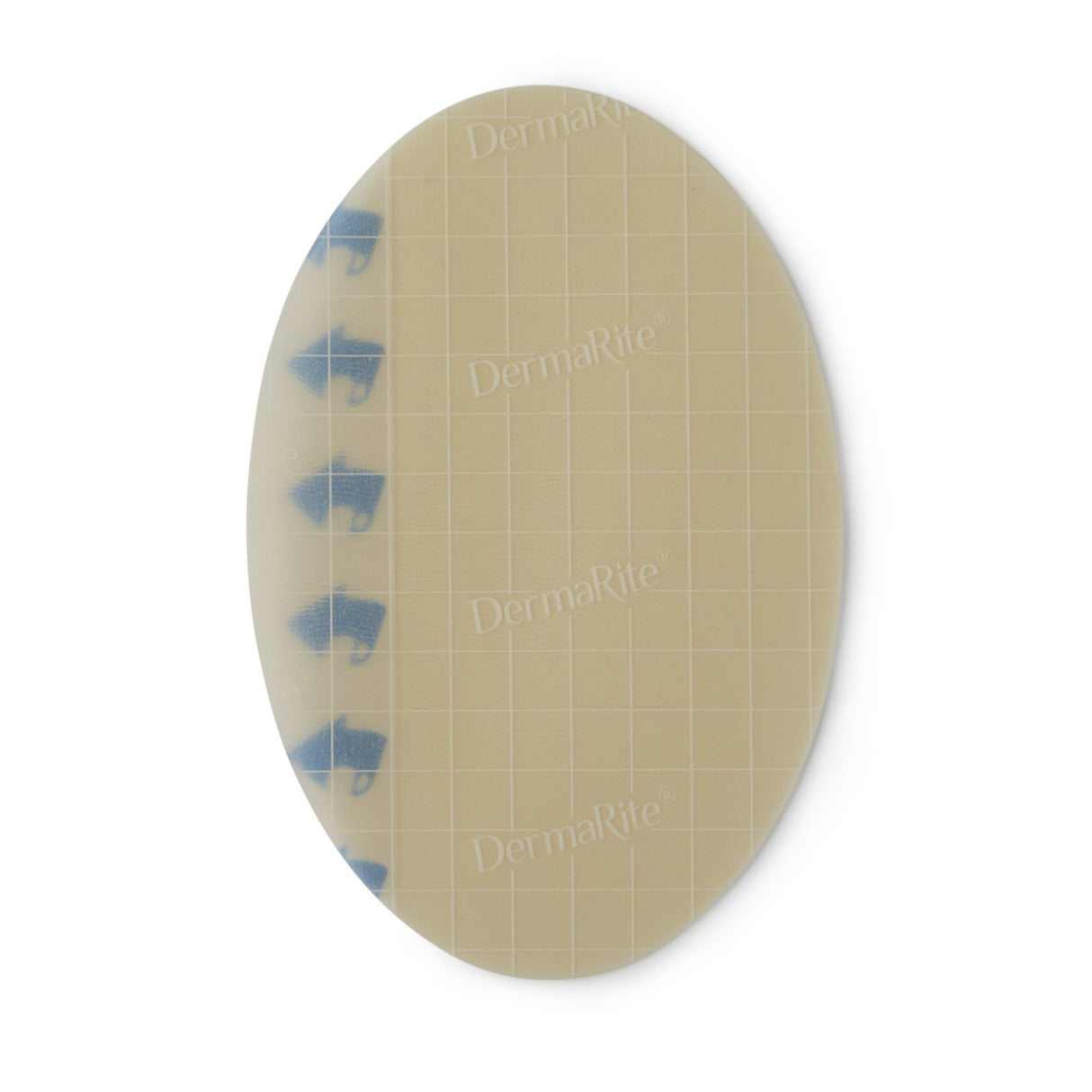 Thin Hydrocolloid Dressing DermaFilm Film Backing 4 X 6 Inch Oval Hydrocolloid / Film