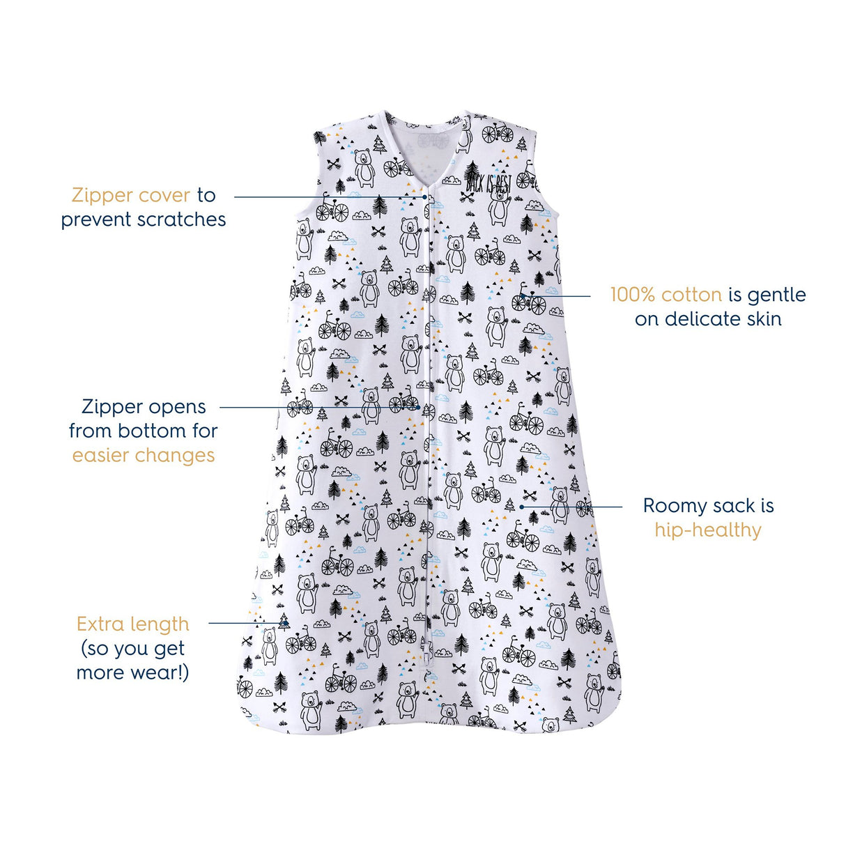 Wearable Blanket Halo® SleepSack® Cotton NonSterile - BeHope