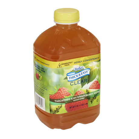 Thickened Beverage Thick & Easy® 46 oz. Bottle Kiwi Strawberry Flavor Liquid IDDSI Level 3 Moderately Thick/Liquidized - BeHope