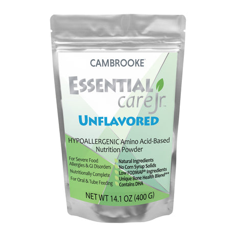 Pediatric Oral Supplement Essential Care Jr™ Unflavored 14.1 oz. Pouch Powder Amino Acid Food Allergies - BeHope
