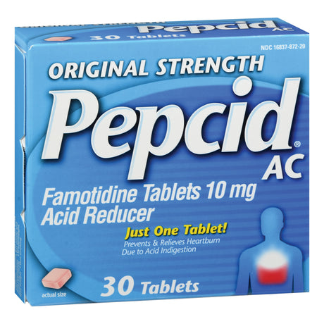 Antacid Pepcid® Ac 10 Mg Strength Tablet 30 Per Box - Behope