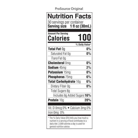 Oral Supplement ProSource® Neutral Flavor Liquid 30 oz. Bottle - BeHope