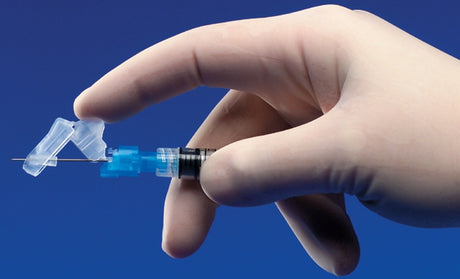 Safety Hypodermic Needle Magellan™ 1 Inch Length 20 Gauge Regular Wall Sliding Safety Needle - BeHope