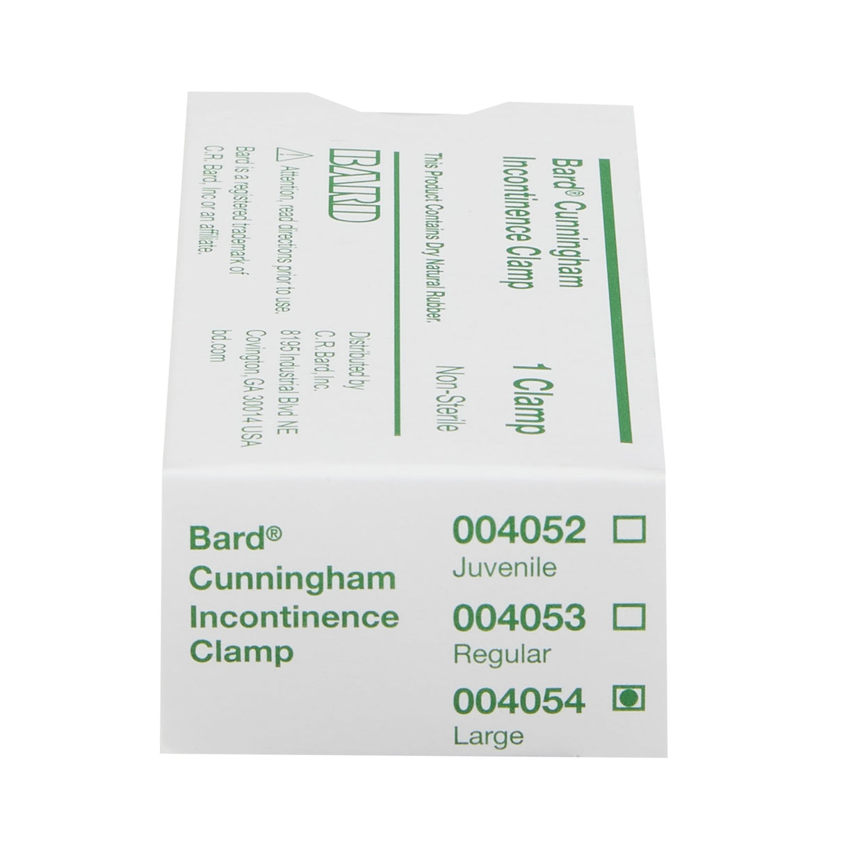 Cunningham Clamp Bard® Nonsterile, Large, 3 Inch, Rubber, Adjustable, Reusable - BeHope