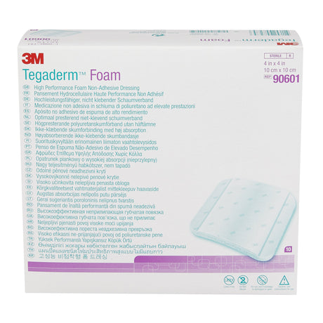 Foam Dressing 3M Tegaderm High Performance 4 X 4 Inch Without Border Film Backing Nonadhesive Square Sterile