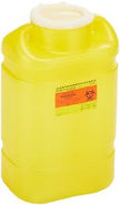 Chemotherapy Waste Container BD™ Yellow Base 18 H X 10-1/2 W X 7-1/2 D Inch Vertical Entry 5 Gallon - BeHope