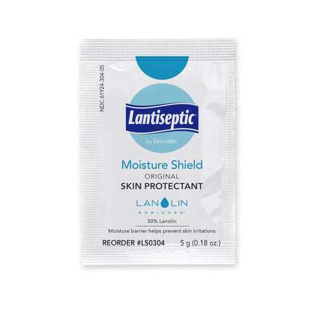 Skin Protectant Lantiseptic® Moisture Shield 5 Gram Individual Packet Lanolin Scent Ointment - BeHope