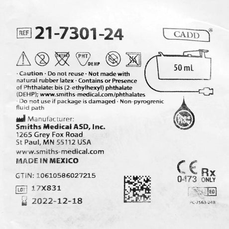 Medication Cassette Reservoir Cadd® with Flow Stop Safety Feature - BeHope