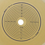 Ostomy Barrier Sensura® Flex Trim to Fit, Standard Wear Double Layer Adhesive 70 mm Flange Yellow Code System 3/8 to 2-3/4 Inch Opening - BeHope