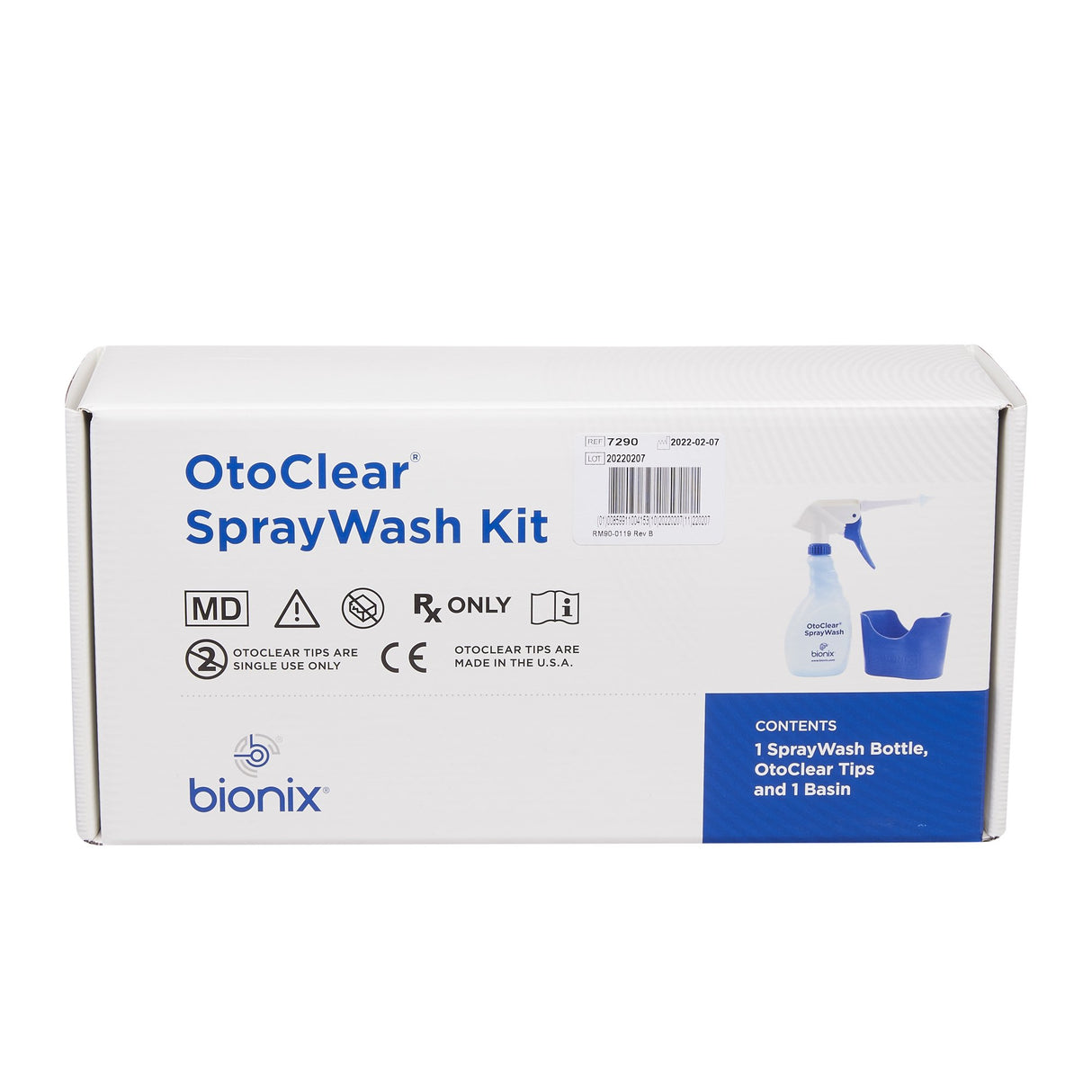 Ear Wash System OtoClear® Disposable Tip Blue / White - BeHope