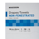 General Purpose Drape McKesson Poly Lined Towel Drape 18 W X 26 L Inch Sterile - BeHope