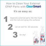 CPAP Disinfectant Spray CleanSmart™ 16 oz., Pump Bottle - BeHope