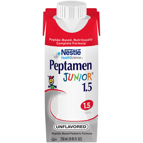 Pediatric Tube Feeding Formula Peptamen Junior® 1.5 Unflavored 250 mL Carton Liquid Whey Protein Impaired GI Function - BeHope