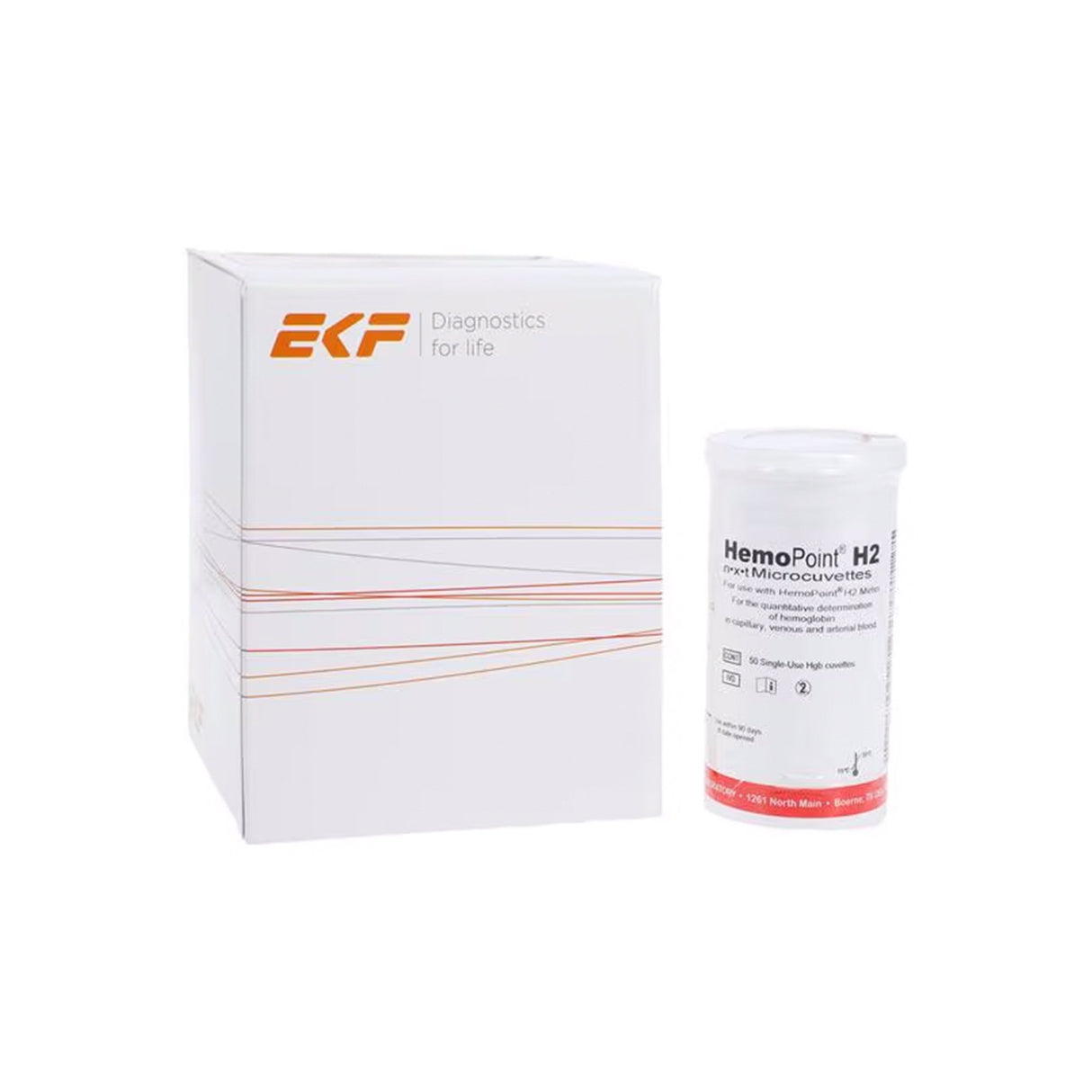 Hematology Reagent Microcuvette HemoPoint® H2 n•x•t Hemoglobin (Hb) / Hematocrit CLIA Waived For HemoPoint H2 Hemoglobin Photometer 200 Tests - BeHope