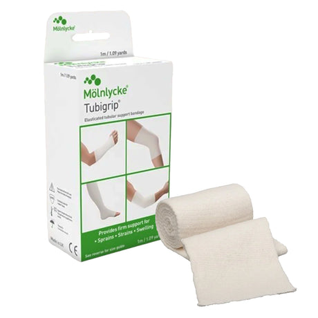 Elastic Tubular Support Bandage Tubigrip® 3 Inch X 1 Yard Large Arm / Medium Ankle / Small Knee Pull On Natural NonSterile Size D Standard Compression - BeHope
