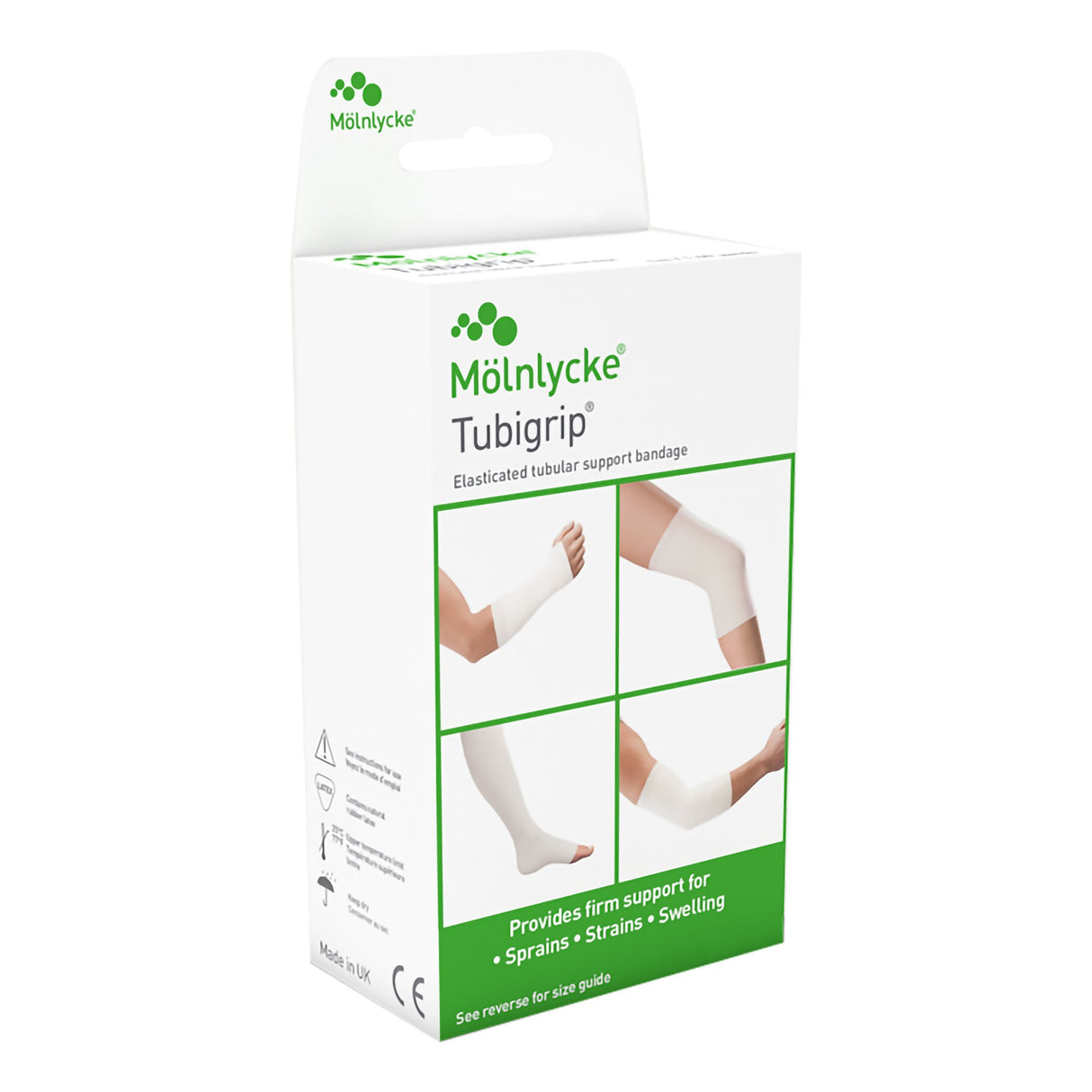Elastic Tubular Support Bandage Tubigrip® 3-1/2 Inch X 1 Yard Large Ankle / Medium Knee / Small Thigh Pull On Natural NonSterile Size E Standard Compression - BeHope