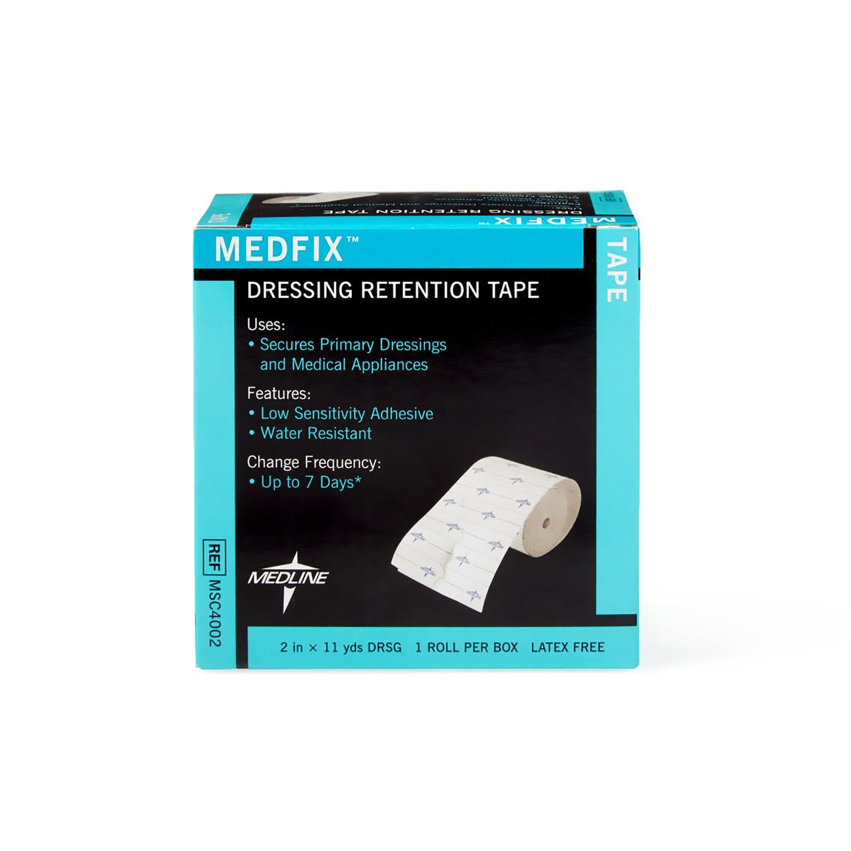 Water Resistant Dressing Retention Tape With Liner Medfix™ White 2 Inch X 11 Yard Nonwoven Nonsterile
