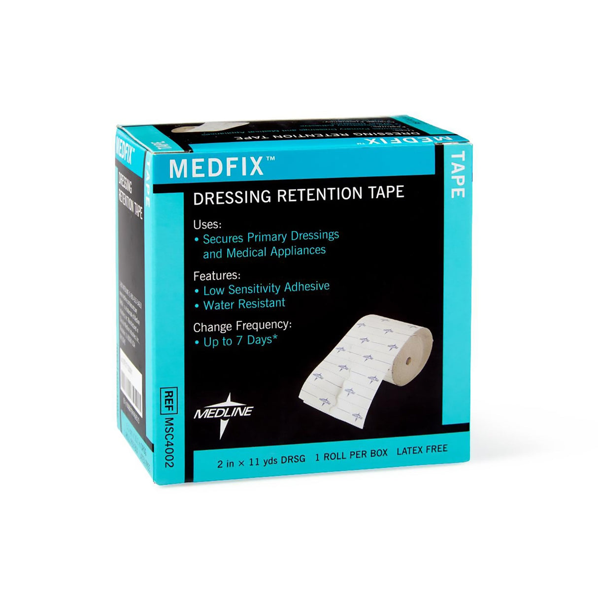 Water Resistant Dressing Retention Tape With Liner Medfix™ White 2 Inch X 11 Yard Nonwoven Nonsterile