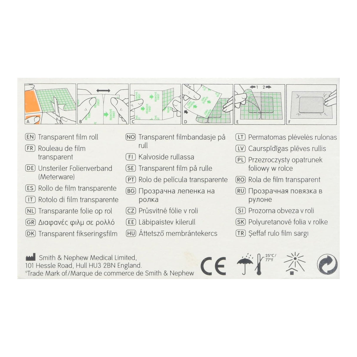 Opsite Flexifix Waterproof Transparent Film Dressing Retention Tape - BeHope