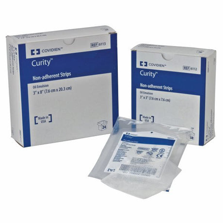 Oil Emulsion Impregnated Dressing Curityâ„¢ Rectangle 3 X 8 Inch Sterile - BeHope