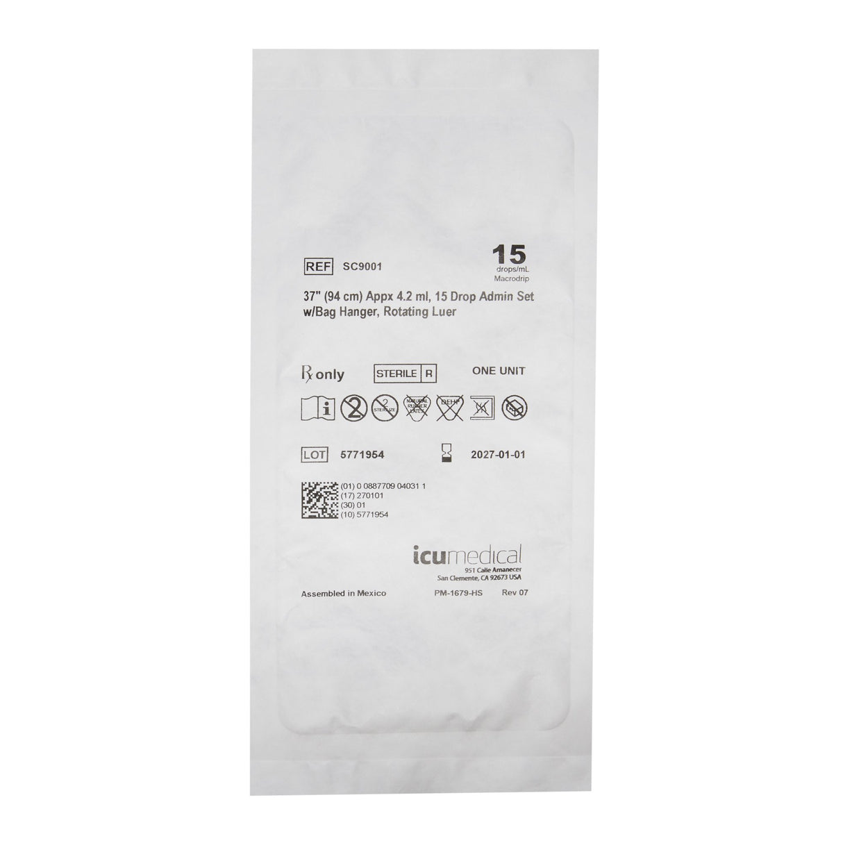 Primary Iv Administration Set Icu Gravity - BeHope