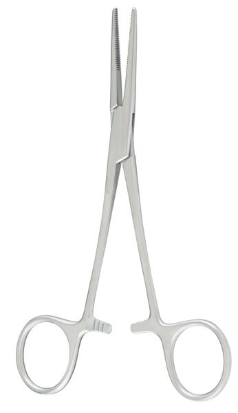 Hemostatic Forceps Miltex® Kelly Disposable Pakistani Stainless Steel Sterile Locking Serrated Tips - BeHope