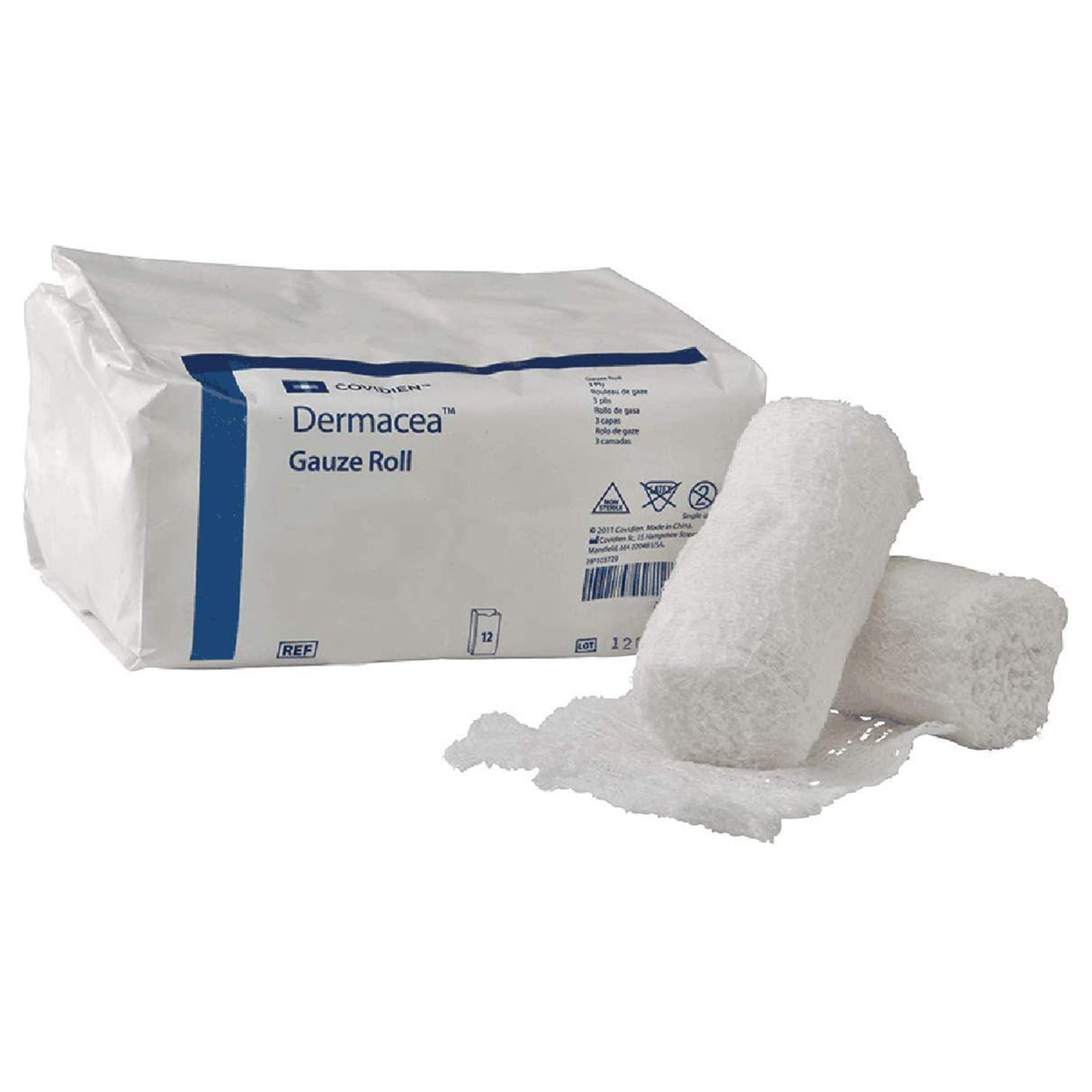 Fluff Bandage Roll Dermacea™ Nonsterile Lint-Free for Dressings and Support - BeHope