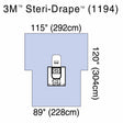 Orthopedic Drape 3M™ Steri-Drape™ Arthroscopy Drape with Pouch 89 W X 125 L Inch Sterile - BeHope
