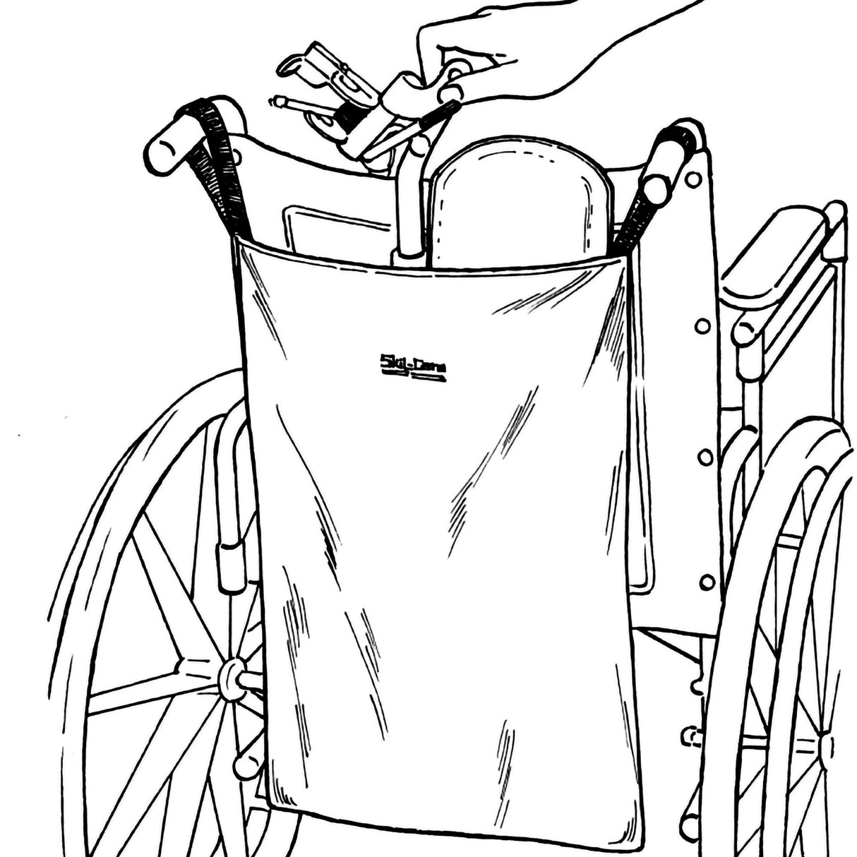 Wheelchair Bag SkiL-Care™ For Wheelchair Footrest - BeHope