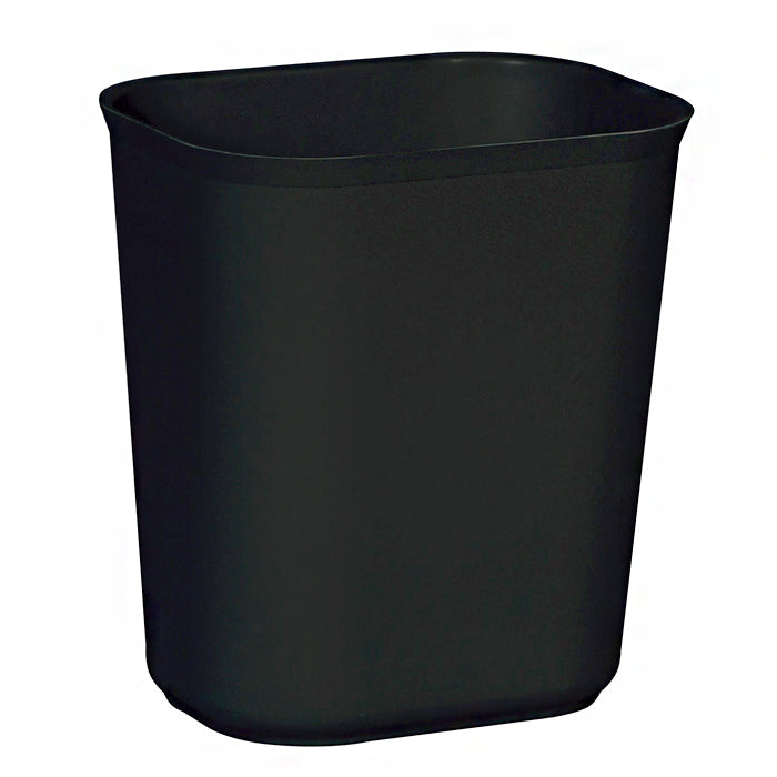 Fire-Resistant Trash Can 56 Quart / 14 gal. Black Thermoset Polyester Rectangular - BeHope